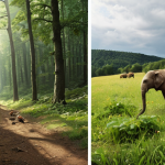 Here are two image prompts based on the provided text, focusing on the themes of ecological psychology and sustainable living in a Polish context: