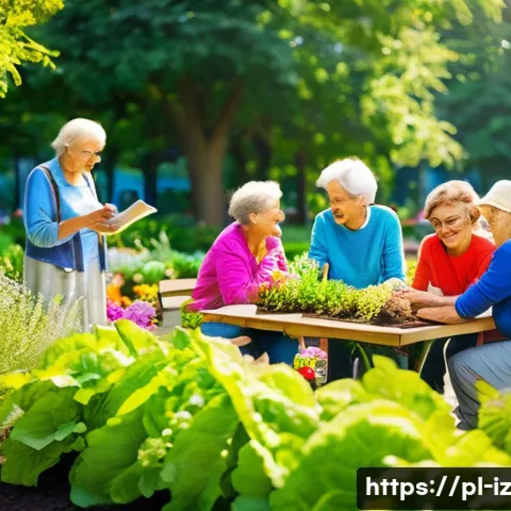 생태 심리학적 접근을 통한 커뮤니티 개발 - **Prompt:** A vibrant, sunny urban park or community garden in a Polish city. Diverse groups of peop...
